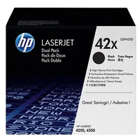 HP 42X schwarz 2er Pack (Q5942XD)