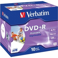 Verbatim DVD+R 4,7 GB 16x bedruckbar 10 St.