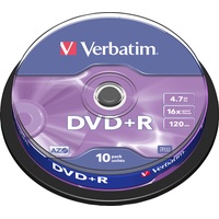 Verbatim DVD+R 4.7GB 16x 10er Spindel