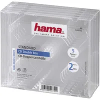 Hama 44752 CD-Doppel-Leerhülle 5er-Pack transperant
