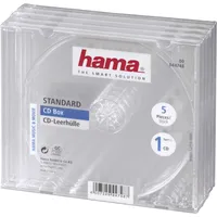 Hama 44748 CD-Leerhüllen 5er-Pack transperant