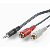 Value Audiokabel 3,5mm Stecker - 2x Cinch-Stecker 5,0m